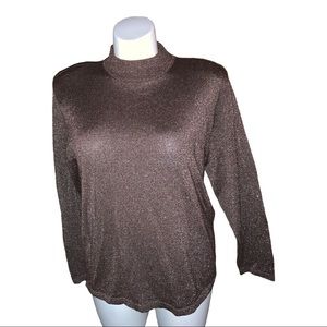 Yarn Works Long-Sleeve Top, Size 20W